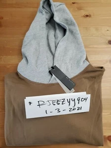 New Mens Size M Richie Le Collection Two Tone Hoodie Brown Medium - Picture 1 of 5