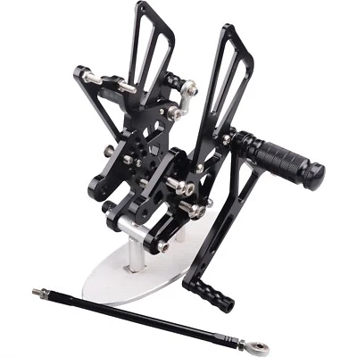 Black CNC Rearset Footpeg Brake Shift For Suzuki GSXR 1000 2007-2008 - Image 1 of 4