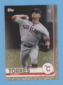Lenny Torres 2019 Topps Pro Debut GOLD BORDER PARALLEL Rookie #28 /50 INDIANS