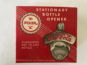 Starr “X” Coca-Cola Stationary Bottle Opener Original Unopened Box New Vintage - Picture 1 of 10