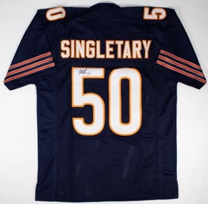 Bears Legend MIKE SINGLETARY Autographed Custom Jersey #50 - JSA CERTIFIED - Picture 1 of 3