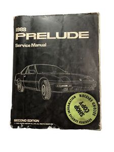 Honda Prelude 1988 OEM Shop Service Repair Manual Wiring Diagrams Engine Body AC