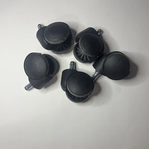 Office Chair spare wheels 5 x 50mm Wheel Office Chair Castor Roller Wheels -used - Bild 1 von 2