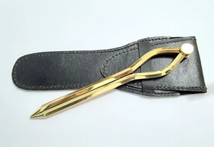 Straight Pattern Chart Divider 7" Nautical Marine Solid Brass WITH CASE! - Picture 1 of 6