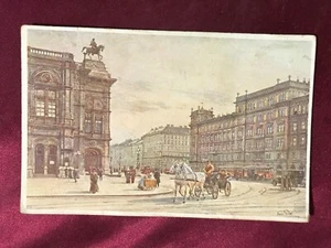 1913 WIEN Opernring-Litho-Künstlerkarte-frank.-AK-15 - Picture 1 of 2