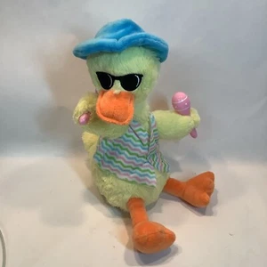 Sound And Light Animated Yellow Duck Maracas Sings Easter Song Dances 12” - Picture 1 of 5