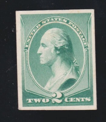 US 213P4 2c Washington Proof on Card VF-XF VLH SCV $50 (005) - Image 1 of 2