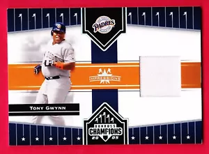 2005 DONRUSS CHAMPIONS IMPRESSIONS MATERIAL #47 TONY GWYNN PADRES - Picture 1 of 3