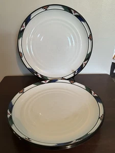 Lote de 3 platos de cena Kachina de gres Noritake Japón - Imagen 1 de 8