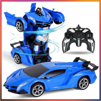 2.4GHz RC Transformationsspielzeug - Ferngesteuertes Auto und Roboter für Kinder - Bild 1 von 4