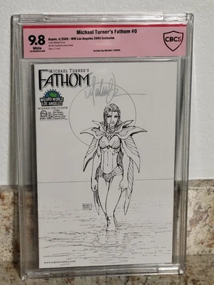 Fathom #0 Image 2005 CBCS 9.8 Signed by Michael Turner WW Los Angeles Exclusive - Image 1 of 3