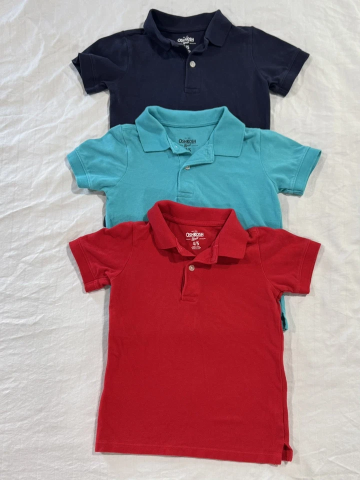 Lot of Boys Clothing 4t Osh Kosh Polo The Rolling Stones Calvin Klein Ex Cond. - Image 1 of 4