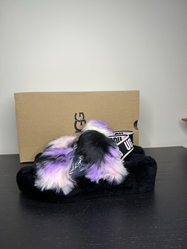 UGG sandalo donna Oh Yeah slingback slipper magnolia tie dye taglia 8 shearling