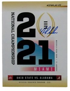 Nick Saban Alabama signiert/Auto 2021 National Championship Programm Beckett 167419 - Bild 1 von 4