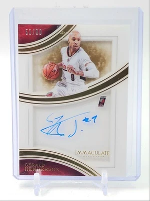 GERALD HENDERSON 2015-16 IMMACULATE SHADOWBOX SIGNATURES AUTO /99 Q5908 - Image 1 of 2