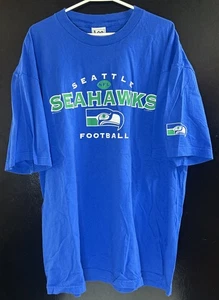 Vintage Lee Sports NFL Seattle Seahawks Herren XXL Shirt Blau Grün Logo - Bild 1 von 8