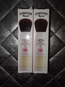 Hawaiian Tropic Mineral Lightweight Powder Brush Mineral-Based Sunscreen SPF30 - Picture 1 of 3
