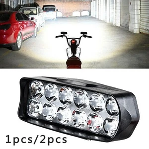 12LED Waterproof Rearview Mirror Light 2400LM Lamp 6000K Motorcycle Accessory - Picture 1 of 46