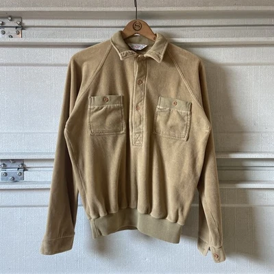 Authentic Original Levis Vtg Velour Pullover Shirt 21.5x25 Disco Retro Hippy - Image 1 of 4