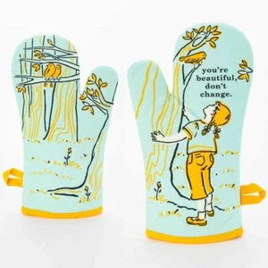 Funny Oven Mitts - Blue Q | You're Beautiful, Don't Change (1 pc) - Picture 1 of 1