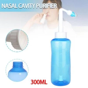 300ml Nasal Wash Neti Pots Sinus Allergies Relief Rinse Bottle Nose Clea UK ~ - Picture 1 of 16