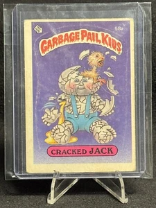 Topps Garbage Pail Kids 1985 GPK serie original 2 OS2 Cracked Jack 58a - Imagen 1 de 3