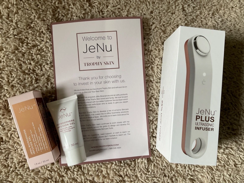 JeNu Plus Ultrasonic Infuser with Infusion Gel & Hyaluronic Acid 10 unit