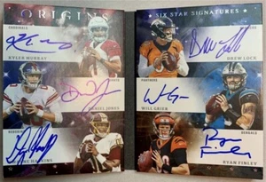 KYLER MURRAY 1/1 ROOKIE 2019 ORIGINS 6 SIGNATURES MASTERPIECE AUTO DANIEL JONES - Picture 1 of 6