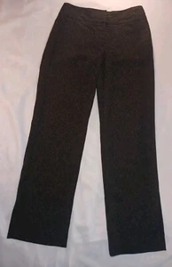 Apt 9 Womens Size 6 Black Silver Stretch AVA Dress Pants Career Workwear -AC044 - Picture 1 of 4