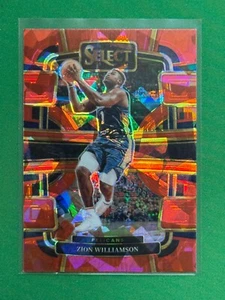 2023-24 Panini Select Red Cracked Ice Prizms Parallel #36 Zion Williamson - Picture 1 of 2