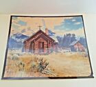 Vintage Photo Wooden Church Mountain Background 8X10 Glossy Color
