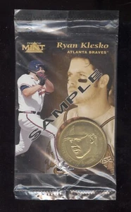 RYAN KLESKO 1997 Pinnacle Mint Collection SAMPLE Coin #28 OF 30 ATLANTA BRAVES - Picture 1 of 2
