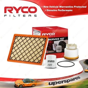 Ryco Oil Air Fuel Filter Service Kit for Isuzu Mu-X D-Max TF 2012-On - Picture 1 of 2