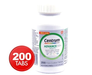 CENTRUM ADVANCE FOR ADULTS MULTIVITAMIN & MINERALS 200 Tablets - FREE POST - Picture 1 of 1