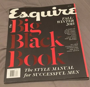 BRAND NEW! ESQUIRE MAGAZINE THE BIG BLACK BOOK FALL/WINTER 2013 - Picture 1 of 2