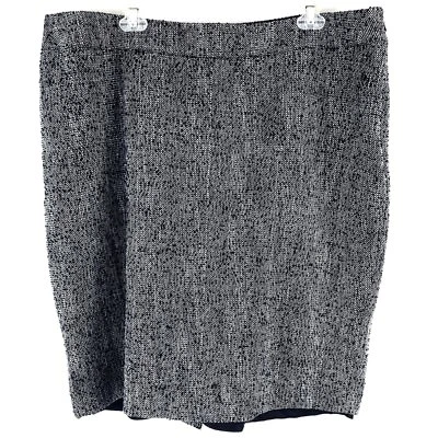 Falda de carrera Lane Bryant para mujer de mezcla de algodón y lana forrada de tweed talla 18 Foto 1 de 4