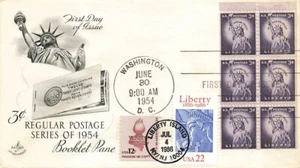 2224 22c ESTATUA DE LA LIBERTAD - Triple combo FDC con 1816 y 1035a - Imagen 1 de 1