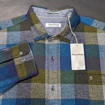 Tommy Bahama Canyon Beach Flannel Shirt S M L 2XLB 2XLT 3XLT 4XLB - Image 1 of 4