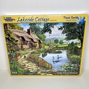 White Mountain Lakeside Cottage 1000 Piece Jigsaw Puzzle 2014 Brand New Sealed