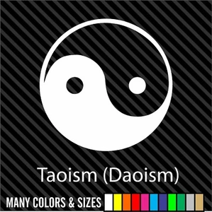 TAOISM YIN and YANG - Car Window Computer Decal Sticker - Sizes And Colors - Picture 1 of 15
