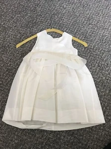 La Stupenderia Milano 12 Month Girls Formal Dress / Baptism / Wedding -100% Silk - Picture 1 of 5