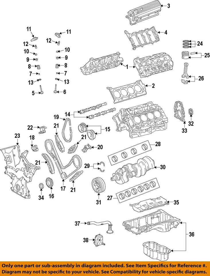 Ajustador de pestañas de válvula de motor TOYOTA LEXUS SCION OEM 137500P010 13750-0P010 Foto 1 de 1
