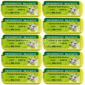 ETERFANT Dental Ortho Brackets Braces Metal Standard Roth MBT 018 022 345Hooks - Picture 1 of 24