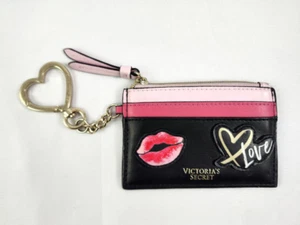 Victoria's Secret Love Lips Cartera Llavero Cartera Cuero Tarjeta de Crédito Monedero Identificación - Imagen 1 de 2