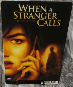 WHEN A STRANGER CALLS BLOCKBUSTER HORROR MOVIE BACKER CARD-(NO MOVIE INCLUDED) - Picture 1 of 1
