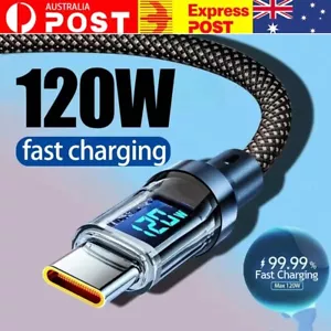 Type C USB-C Cable Charge Charging Data Fast Charger For iPhone 15 16 Samsung Au - Picture 1 of 10