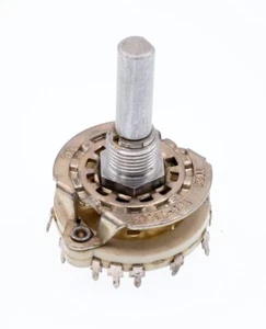 Centralab CTS 153-132825 Rotary Switch, 137, 2 Pole 11 Pos PCB Mount - Picture 1 of 3