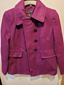 Apostrophe Coat Women's Sz Large Pea Coat Wool Blend NWT - Picture 1 of 9