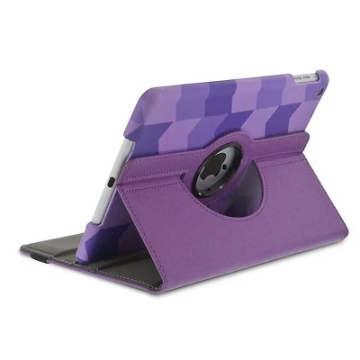 Aduro Rotata 360 Degrees Rotating Stand Case for iPad 2, 3 & 4, Geo Purple - Image 1 of 4
