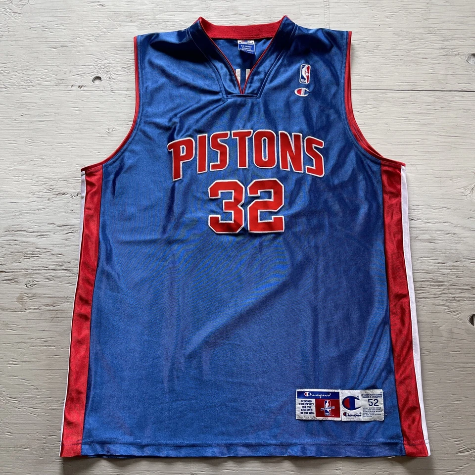 Camiseta Richard Hamilton Campeón NBA Auténtica 52 Detroit Pistons Charol Foto 1 de 4